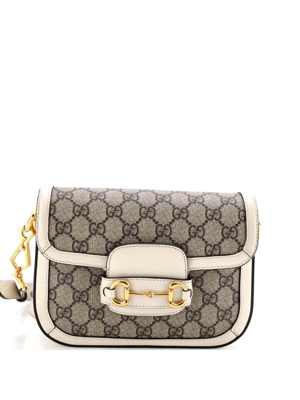 Gucci Horsebit Shoulder Bag Gg Coated #374650G25B